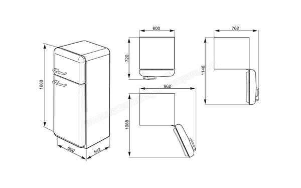 SMEG FAB30LR1 - Schema technique