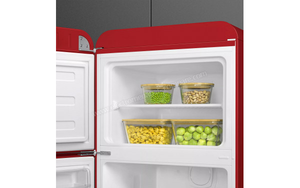 SMEG FAB30LRD6 - Vue de l'int&eacute;rieur partie cong&eacute;lateur