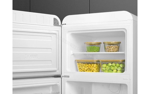 SMEG FAB30LWH6 - Vue de l'int&eacute;rieur partie cong&eacute;lateur