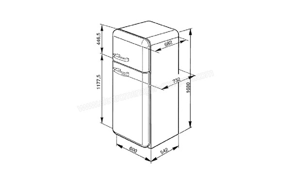 SMEG FAB30P7 - Sch&eacute;ma technique