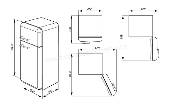 SMEG FAB30RB1 - Sch&eacute;ma technique