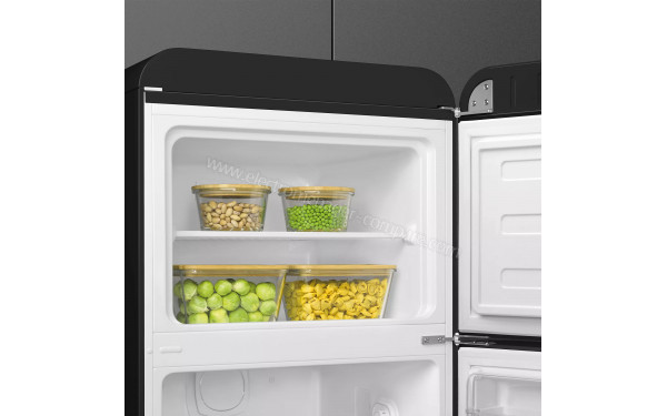 SMEG FAB30RBL6 - Vue de l'int&eacute;rieur partie cong&eacute;lateur