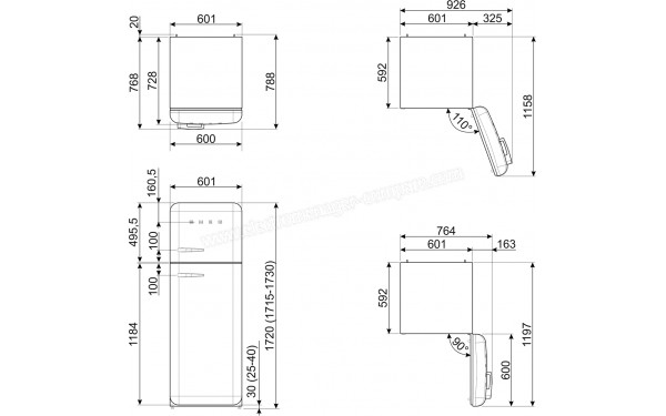 SMEG FAB30RLI5 - Sch&eacute;ma technique
