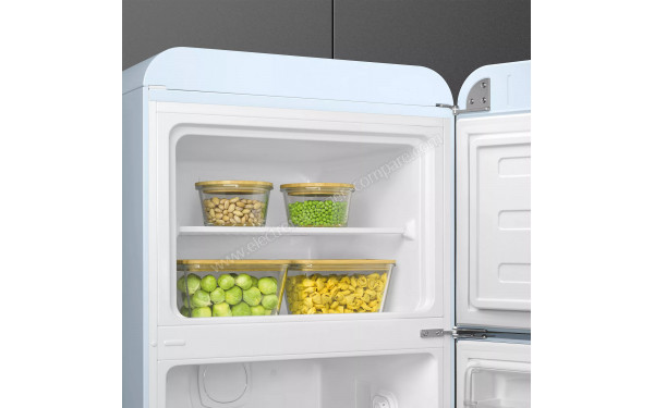 SMEG FAB30RPB6 - Vue de l'int&eacute;rieur partie cong&eacute;lateur