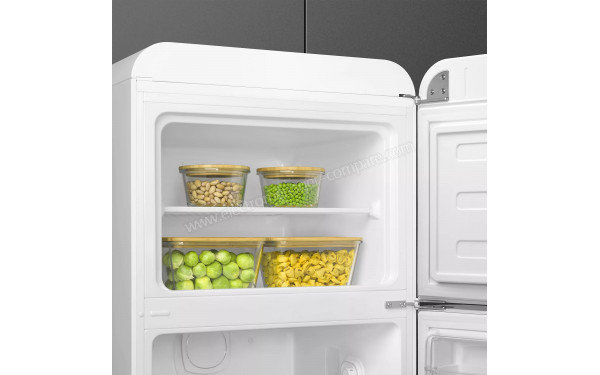 SMEG FAB30RWH6 - Vue de l'int&eacute;rieur partie cong&eacute;lateur