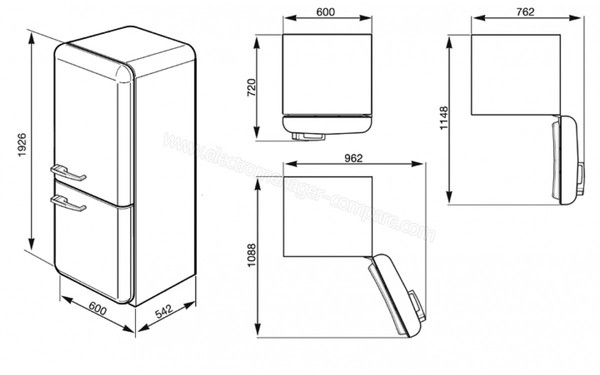 SMEG FAB32LBN1 - Schema technique