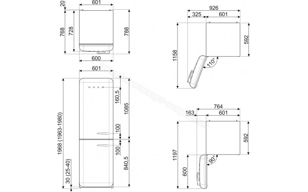SMEG FAB32LPK5 - Sch&eacute;ma technique