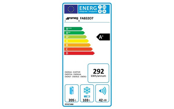 SMEG FAB32O7 - &Eacute;tiquette &eacute;nergie