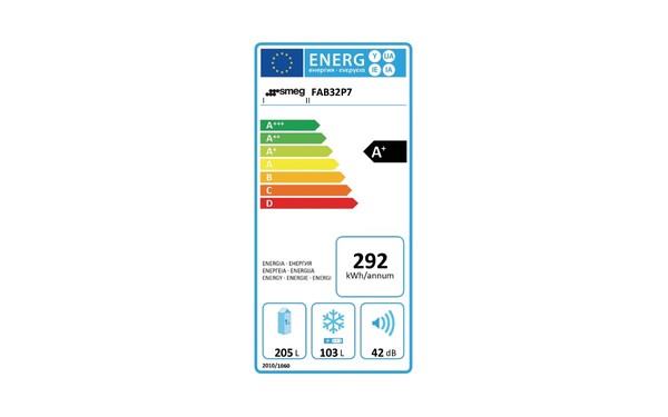 SMEG FAB32P7 - &Eacute;tiquette &eacute;nergie