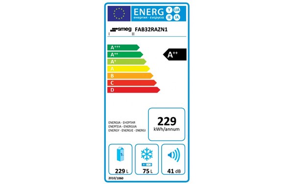 SMEG FAB32RAZN1 - &Eacute;tiquette &eacute;nergie
