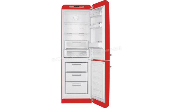 SMEG FAB32RRD6 - Vue de l'int&eacute;rieur partie r&eacute;frig&eacute;rateur