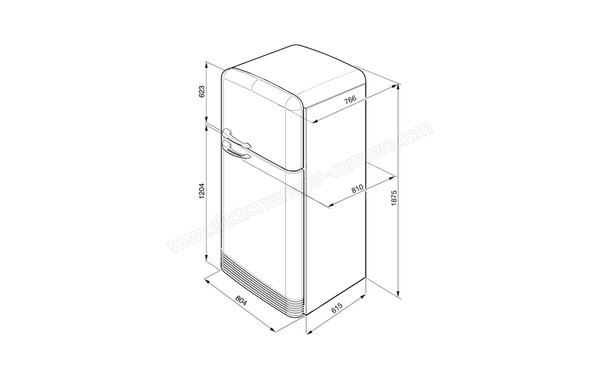 SMEG FAB50RCR - Sch&eacute;ma technique