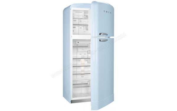 SMEG FAB50RPB - Vue 3/4 gauche porte ouverte