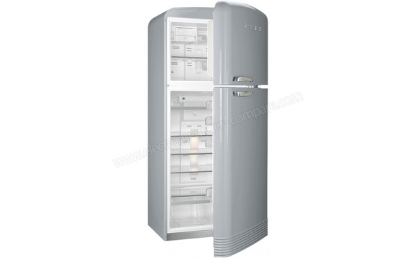 SMEG FAB50RSV - Vue 3/4 gauche porte ouverte