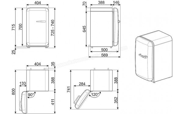SMEG FAB5LDUJ3 - Sch&eacute;ma technique