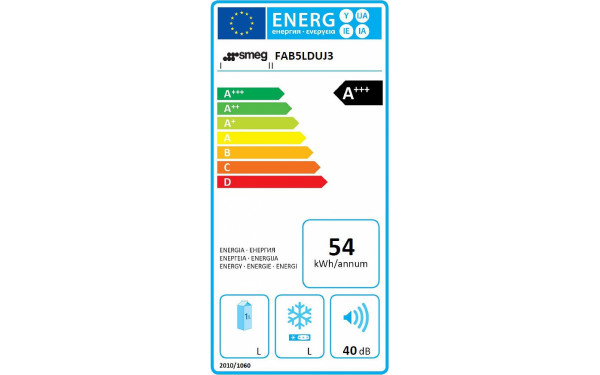 SMEG FAB5LDUJ3 - &Eacute;tiquette &eacute;nergie
