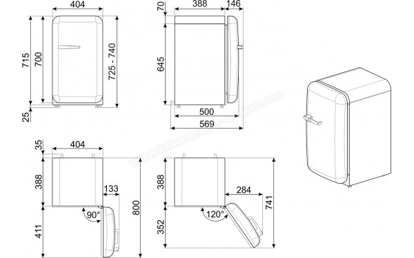 SMEG FAB5RBL5 - Sch&eacute;ma technique