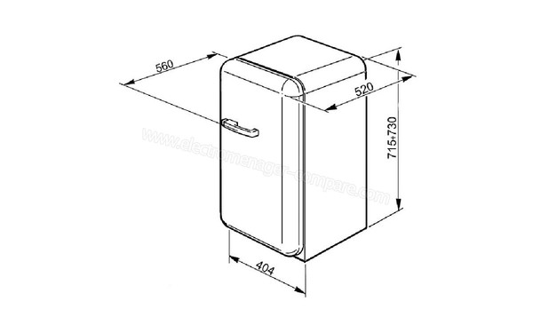 SMEG FAB5RDG - Sch&eacute;ma technique