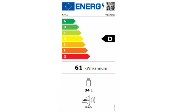 SMEG FAB5ROR5 - &Eacute;tiquette &eacute;nergie v2