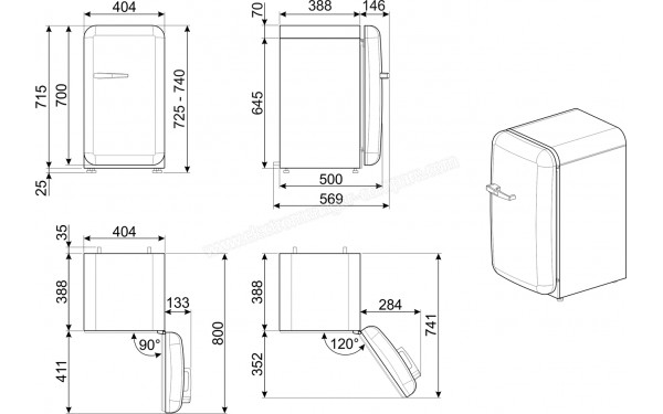 SMEG FAB5RWH5 - Sch&eacute;ma technique