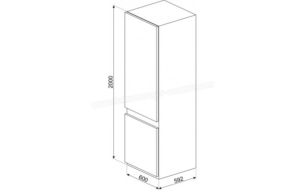 SMEG FC20XDNE - Dimensions
