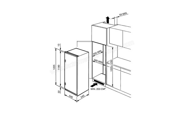 SMEG FL224A - Schemas d'encastrement