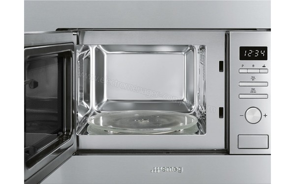 SMEG FMI020X - Vue de face, porte ouverte