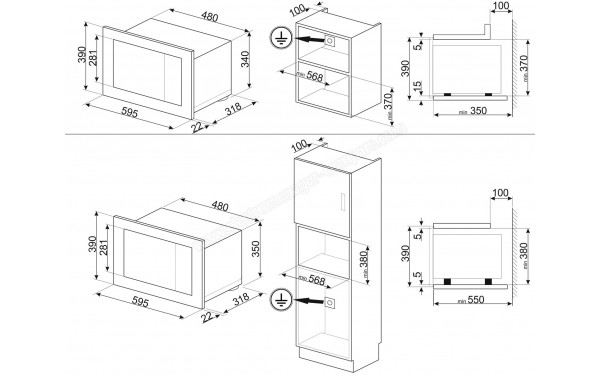 SMEG FMI120S2 - Sch&eacute;ma technique
