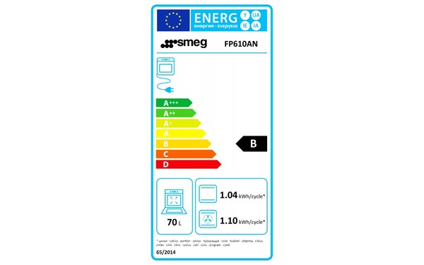 SMEG FP610AN - &Eacute;tiquette &eacute;nergie