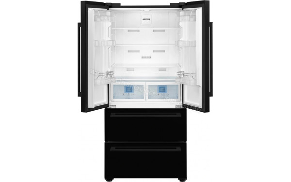 SMEG FQ55FNDE - Vue de l'int&eacute;rieur partie r&eacute;frig&eacute;rateur