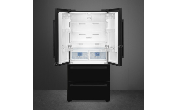 SMEG FQ55FNDF - Vue de l'int&eacute;rieur partie r&eacute;frig&eacute;rateur