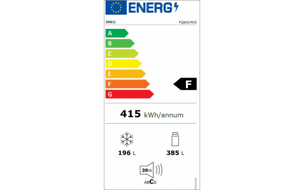 SMEG FQ60CAO5 - &Eacute;tiquette &eacute;nergie