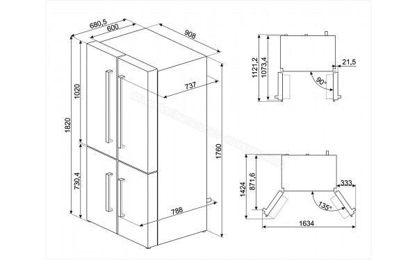 SMEG FQ60X2PE1 - Sch&eacute;ma technique