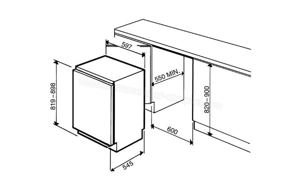 SMEG FR148AP - Schemas d'encastrement