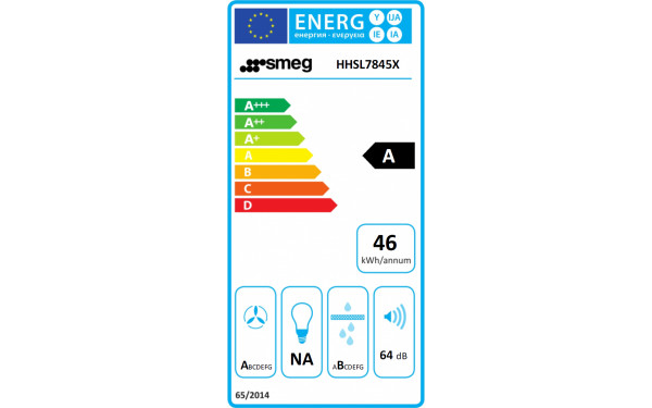 SMEG HHSL7845X - &Eacute;tiquette &eacute;nergie