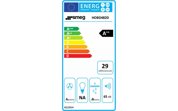 SMEG HOBD482D - &Eacute;tiquette &eacute;nergie
