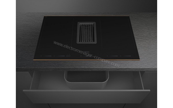 SMEG HOBD682R - Appareil encastr&eacute; vue de dessus avec tiroir