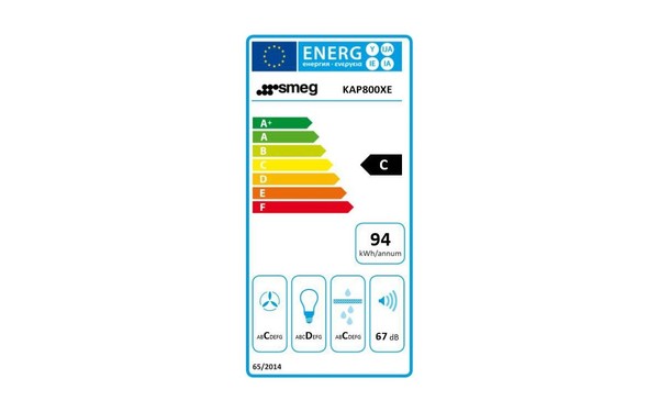 SMEG KAP800XE - &Eacute;tiquette &eacute;nergie