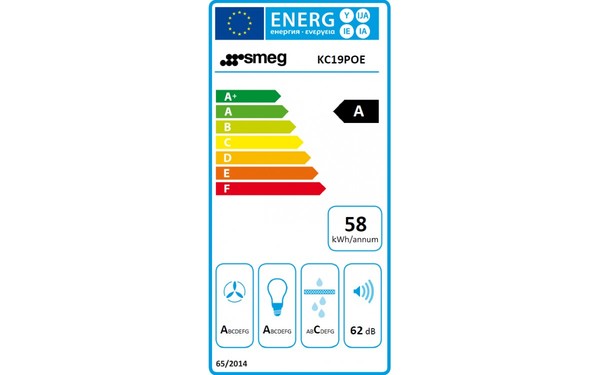 SMEG KC19POE - &Eacute;tiquette &eacute;nergie