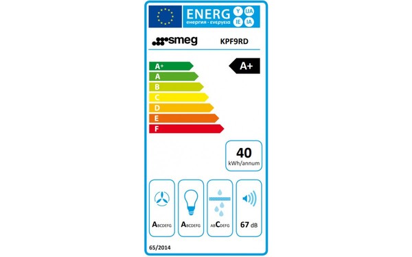 SMEG KPF9RD - &Eacute;tiquette &eacute;nergie