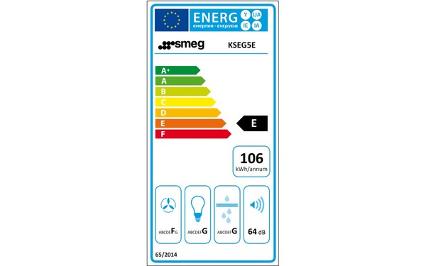 SMEG KSEG5E - &Eacute;tiquette &eacute;nergie