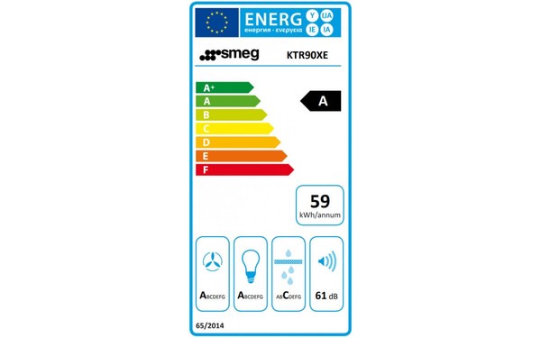 SMEG KTR90XE - &Eacute;tiquette &eacute;nergie