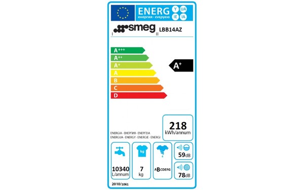 SMEG LBB14AZ - &Eacute;tiquette &eacute;nergie