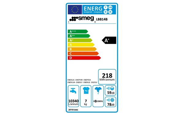 SMEG LBB14B - &Eacute;tiquette &eacute;nergie