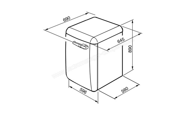 SMEG LBB14PB-2 - Sch&eacute;ma technique