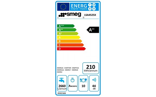 SMEG LSA4525X - &Eacute;tiquette &eacute;nergie