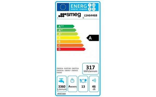 SMEG LSA6446B - &Eacute;tiquette &eacute;nergie