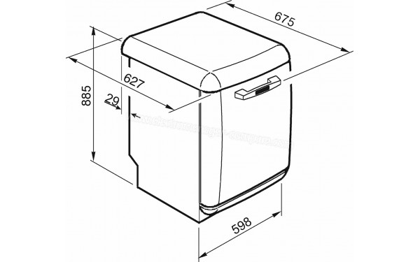 SMEG LVFABCR3 - Dimensions