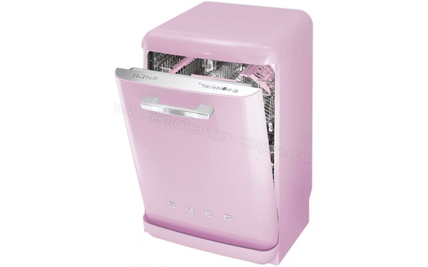 SMEG LVFABPK - Vue 3/4 droite porte ouverte