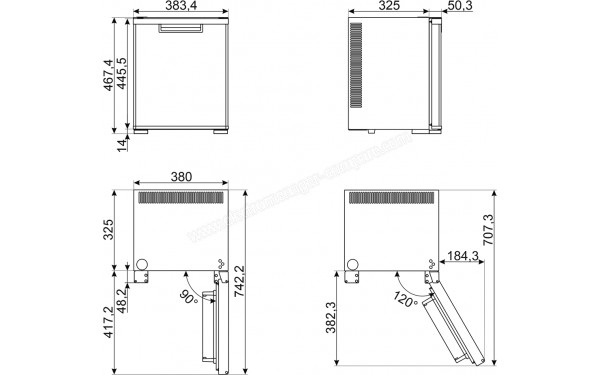 SMEG MTE30 - Dimensions